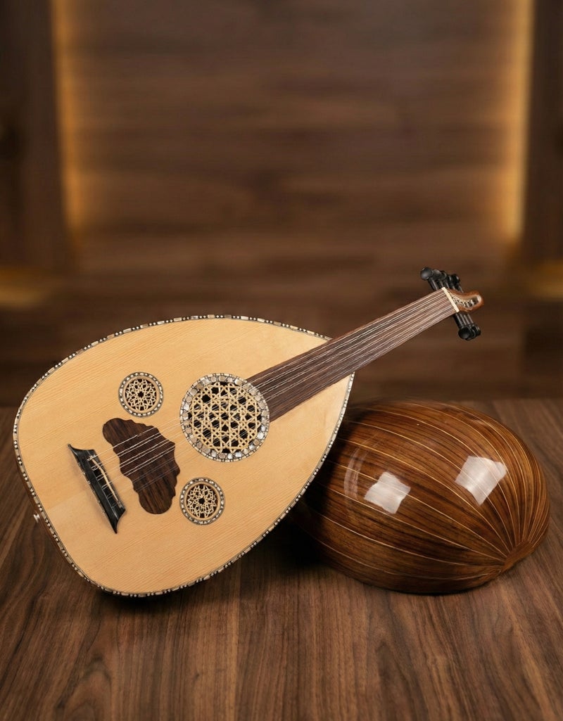 عود موسيقي لوكس فاخر مع حقيبة وريشتي عزف